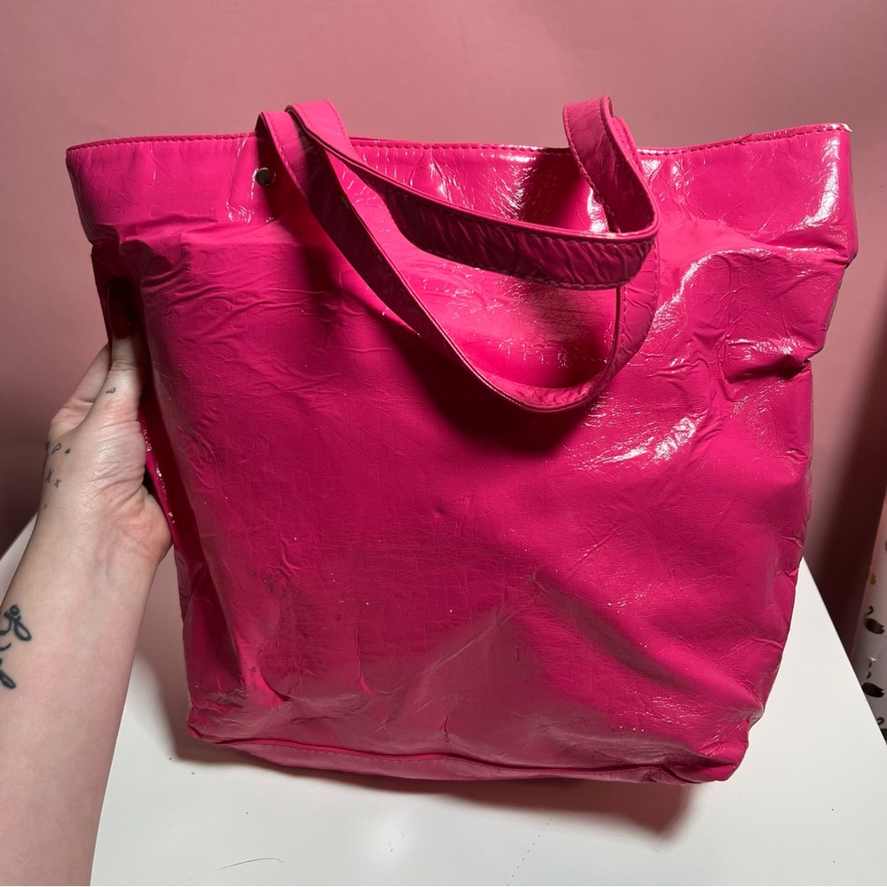 Vintage Y2K 2000s mcbling Sanrio hello kitty rhinestone my melody 2007 tote - Picture 3 of 5